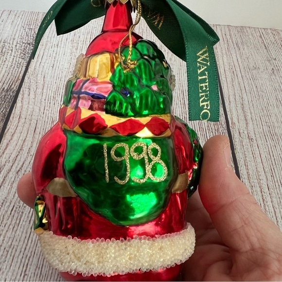 Waterford St Nick 1998 Hand Blown Glass Santa - Picture 4 of 6